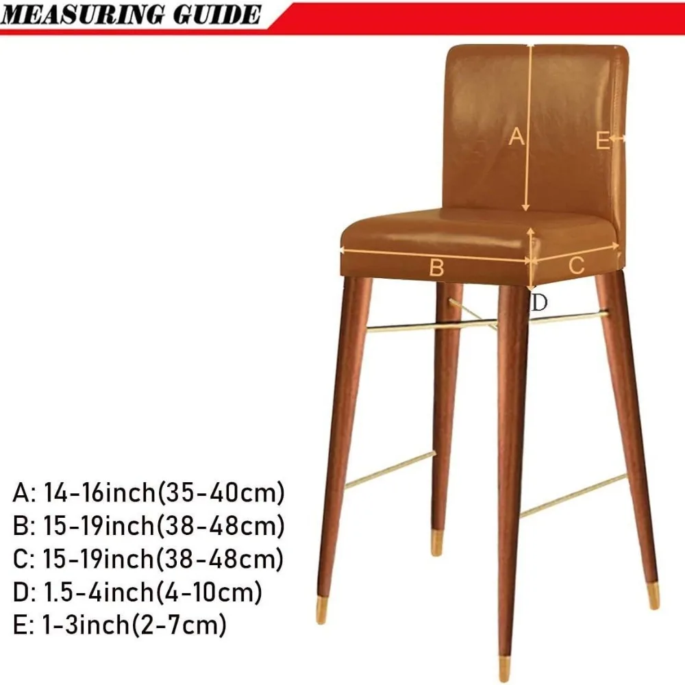 1/2/4pcs Silver Fox Velvet Low Back Stretch Chair Cover Bar Stool Slipcover for Hotel Club Dining Chair