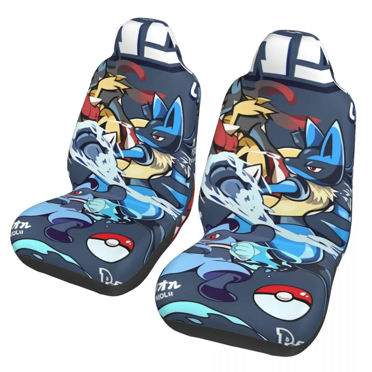 

Riolu Fighting-type Pokeball Universal Car Seat Cover Off-Road AUTOYOUTH Poke-Mon Car Seat Covers Polyester Car Styling