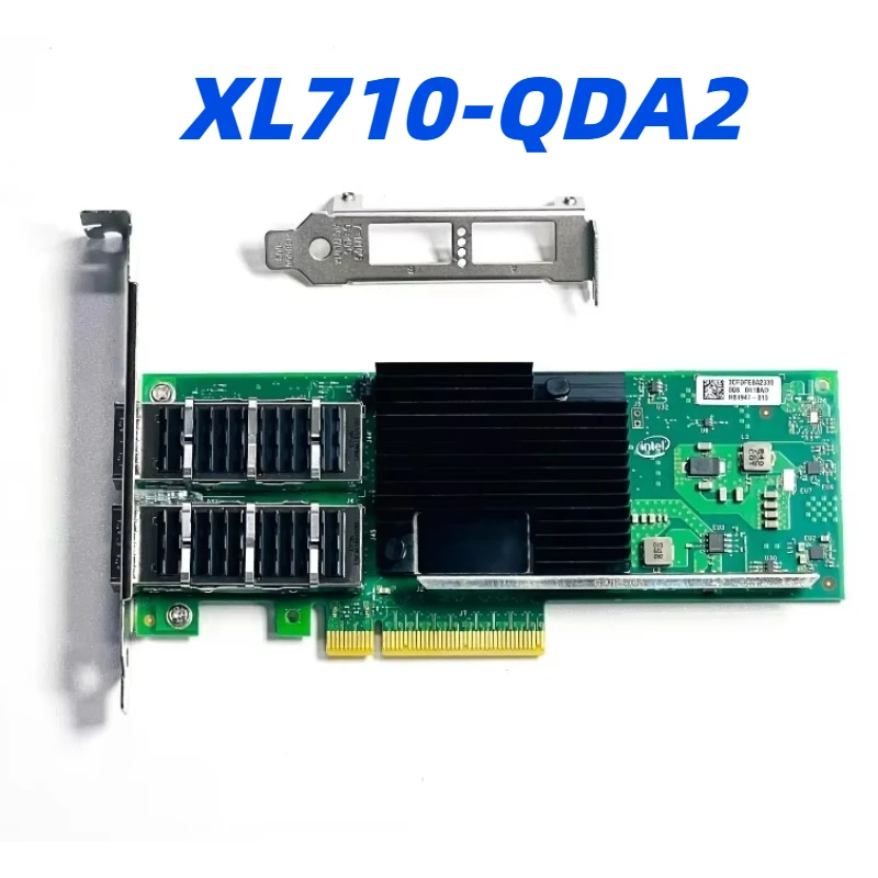 

XL710-QDA2 QSFP+ Dual-Port Network Adapter Converged Ethernet PCIe LAN RJ45 PCI Internal for Server Wired Network Cards