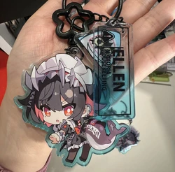 Anime Zenless Zone Zero Ellen Joe Cosplay Acrylic Keychain Cartoon Keyring Key Chain Pendant Charm Ornament Xmas Gift