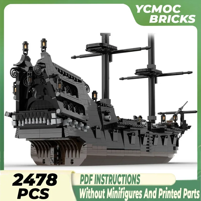 YcmocBricks Moc Building Blocks Sailing Ship Model Series Pirate ship Technology Bricks DIY Toys For Kids Children Gifts