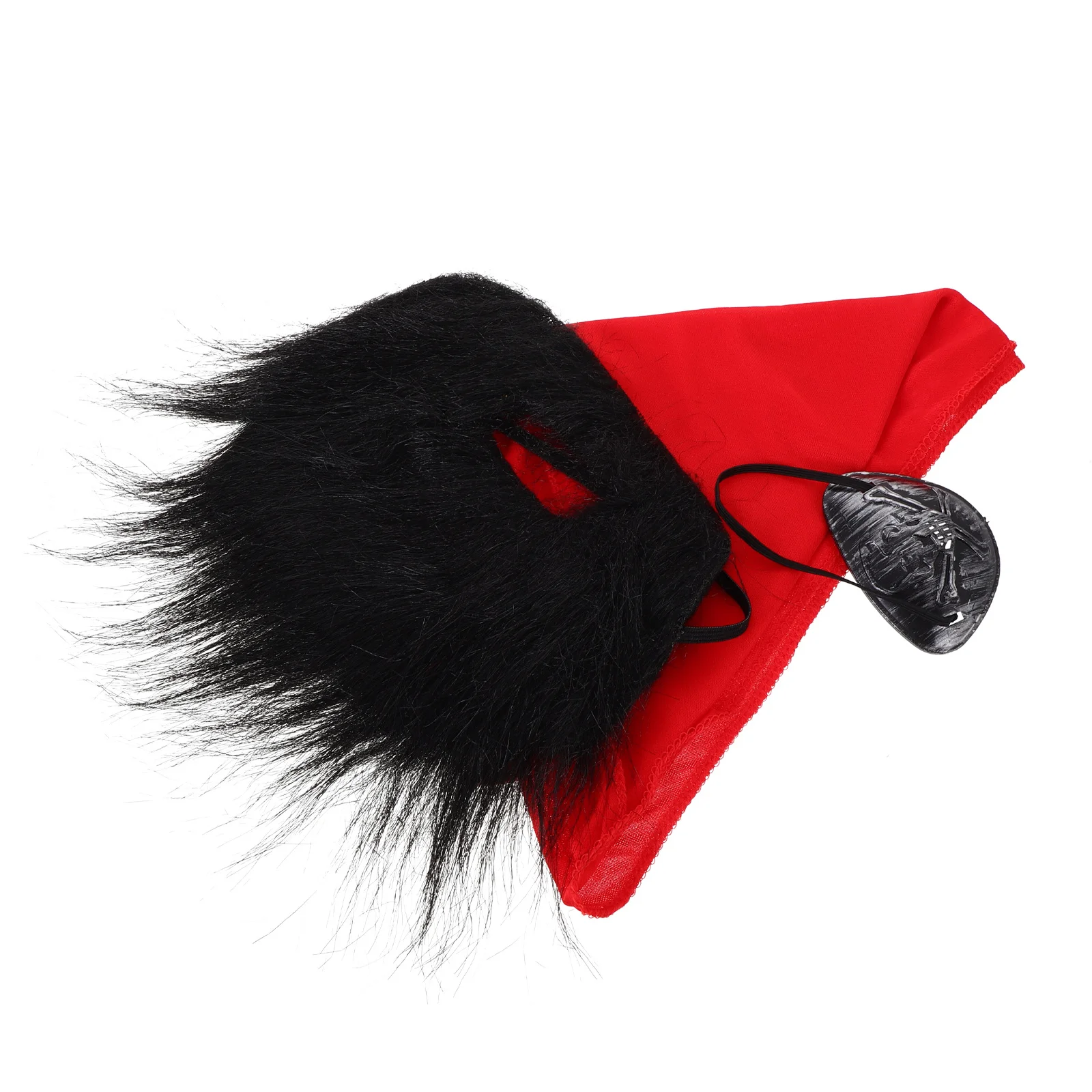 1 set 1 Set Pirate Costume Accessory Set Halloween Party Eye Patch Mustache Headband Cosplay Supply For Themed Events Role Play