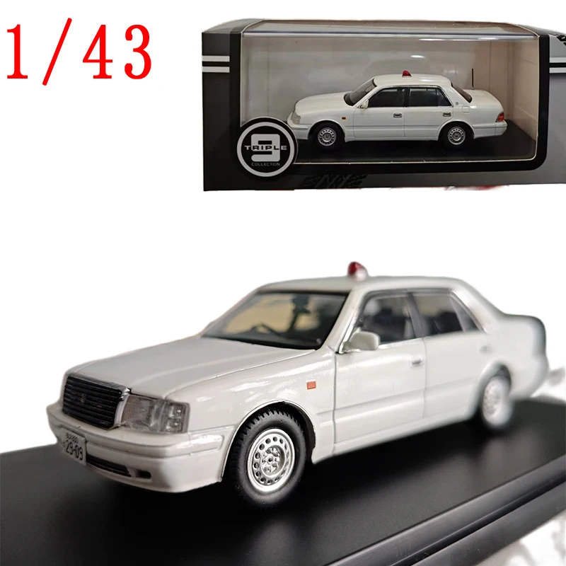 Moulé sous pression 1/43 taille Toyota couronne voiture de Police modèle de voiture couronne alliage modèle de voiture jouets pour garçons Collection affichage passe-temps boîte d'origine