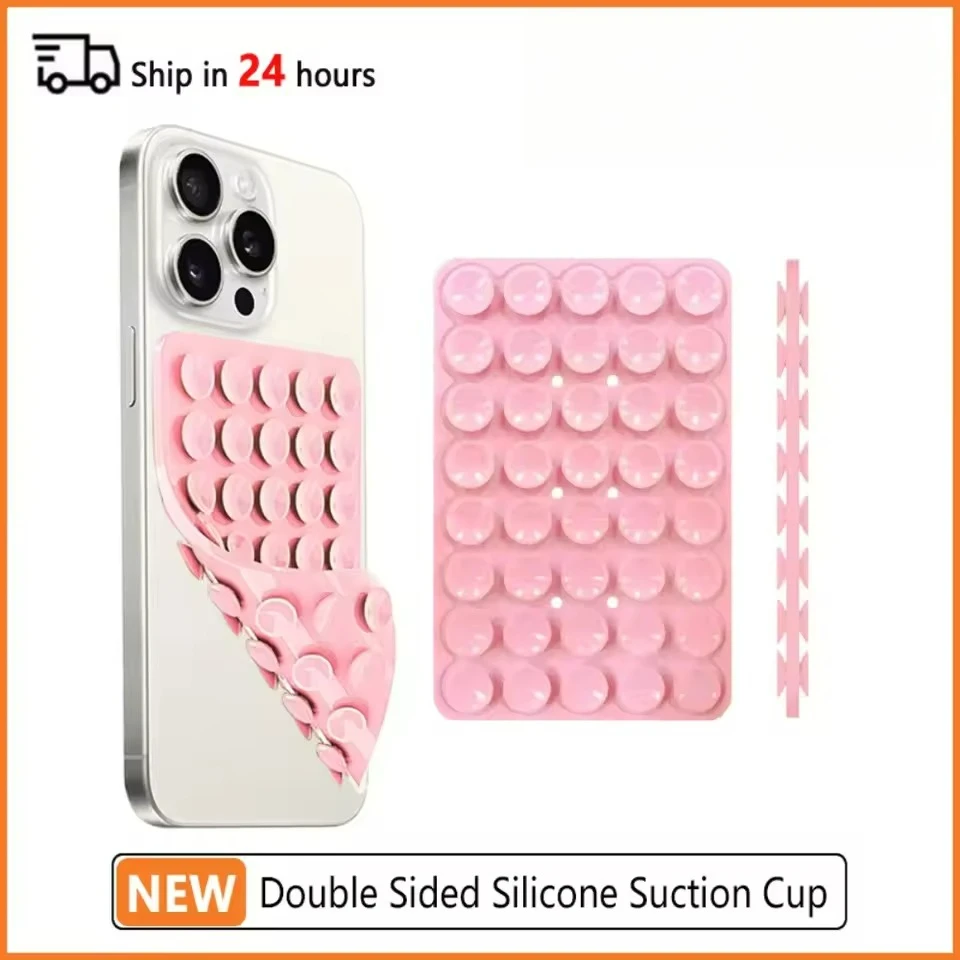 

Двусторонний держатель для телефона с сильным захватом, силиконовая присоска, подставка для селфи и видео для iPhone и Android