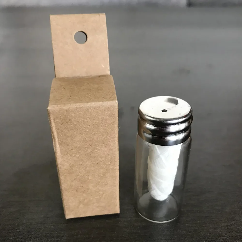 30m Biodegradable Bamboo Charcoal Dental Floss Refillable Glass Bottle Compostable Teeth Stain Removal Eco-Friendly Oral Care