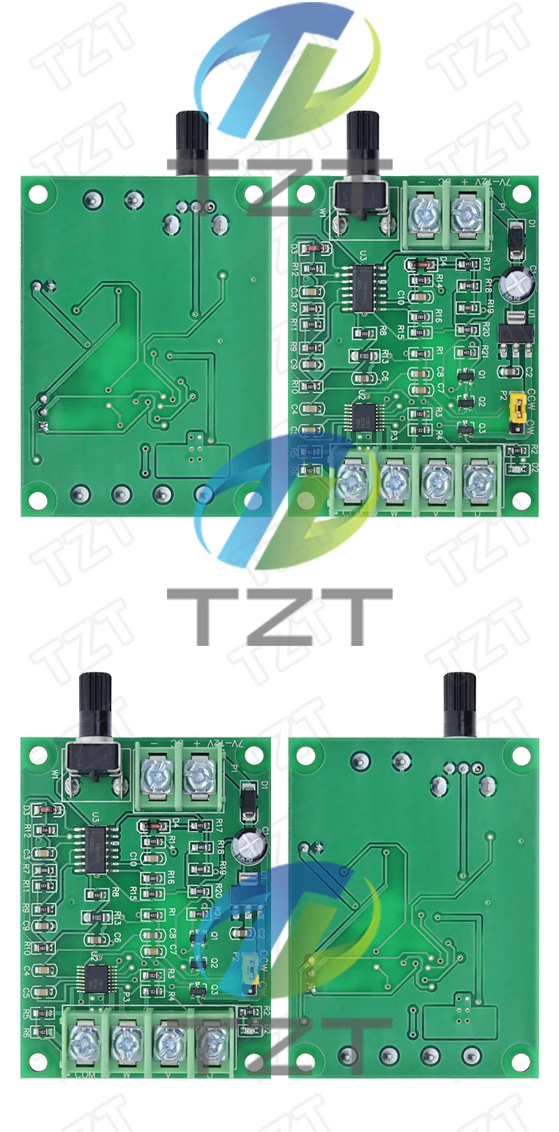 5V 12V bürstenloser Gleichstrommotor-Treiber-Controller-Board mit Rückspannungs- und Überstromschutz für Festplattenmotor 3/4-Draht – Detail 3