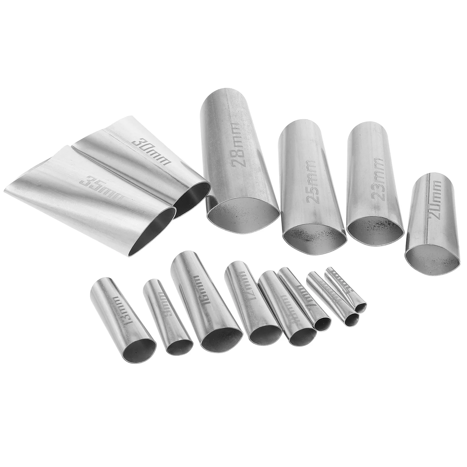 

14Pcs Stainless Steel Caulking Nozzle Precise Application Tool for Exterior Wall Glass Sealing Projects Caulk Tips