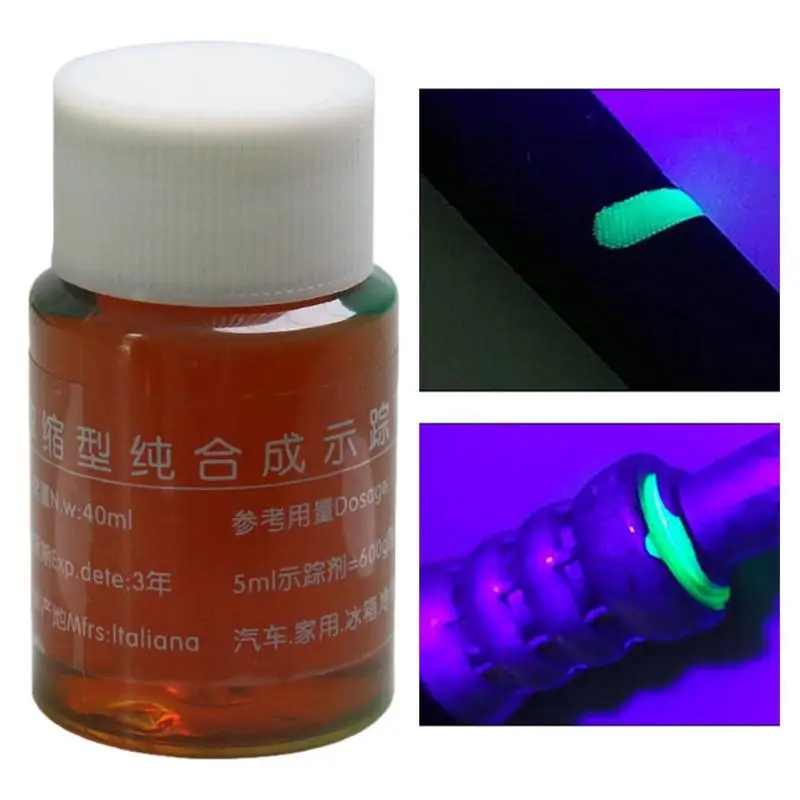 Détecteur de fuite AC pour automobile, agent de détection structurels ent, détecteur de fuite d'huile moteur, détecteur de fuite efficace, 40ml