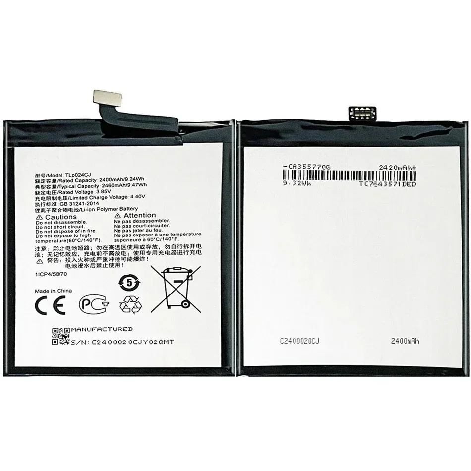 

Аккумулятор 2460 мАч для смартфона Vodafone Smart N8 VFD610 VFD-610 TLP024C1/TLP024CJ, портативные аккумуляторы для сотового телефона, гарантия