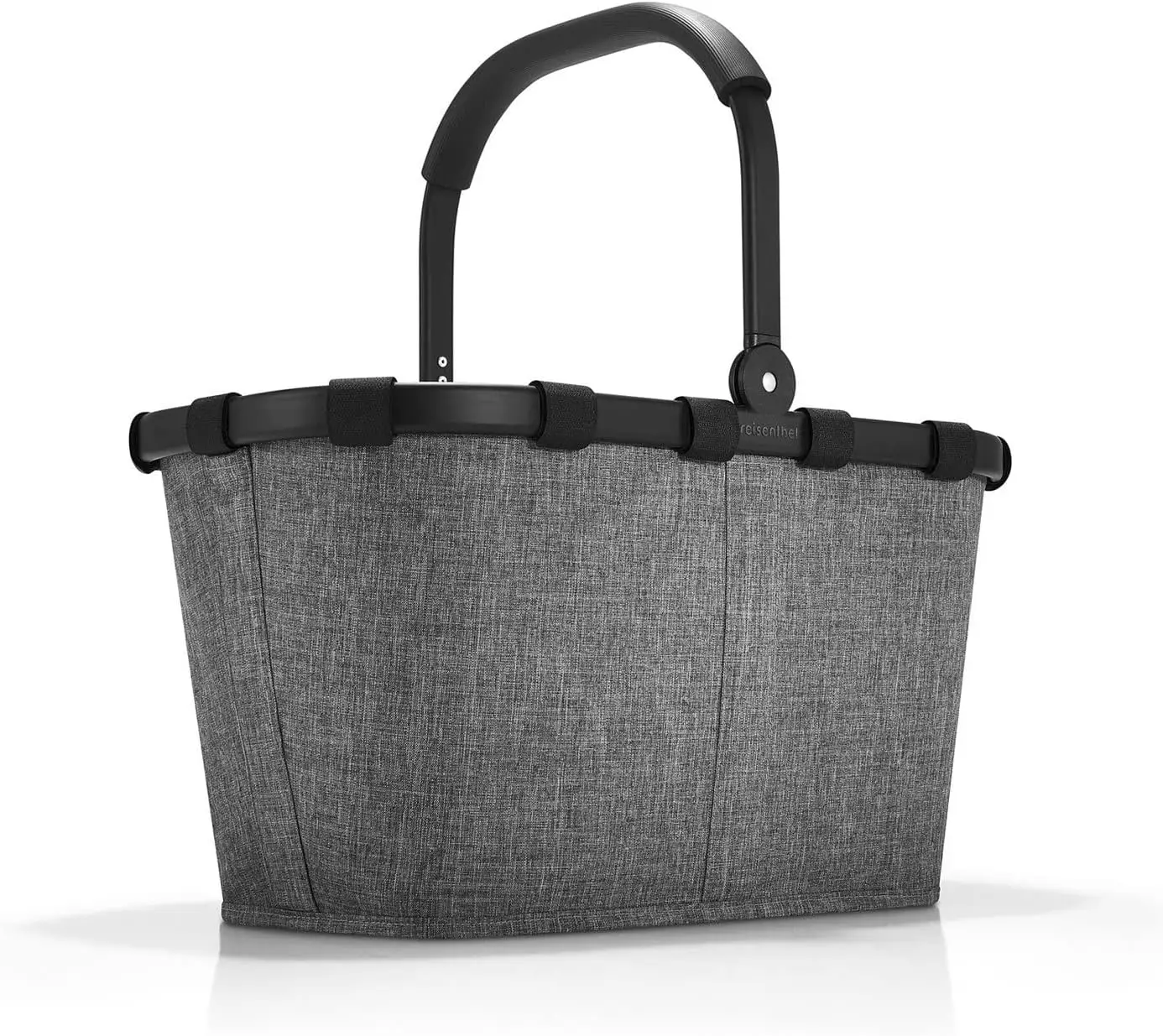 Eisenthel Carrybag in Twist Silver – Stabiler Einkaufskorb mit viel Stauraum und praktischer Innentasche – Elegant und wasserdicht