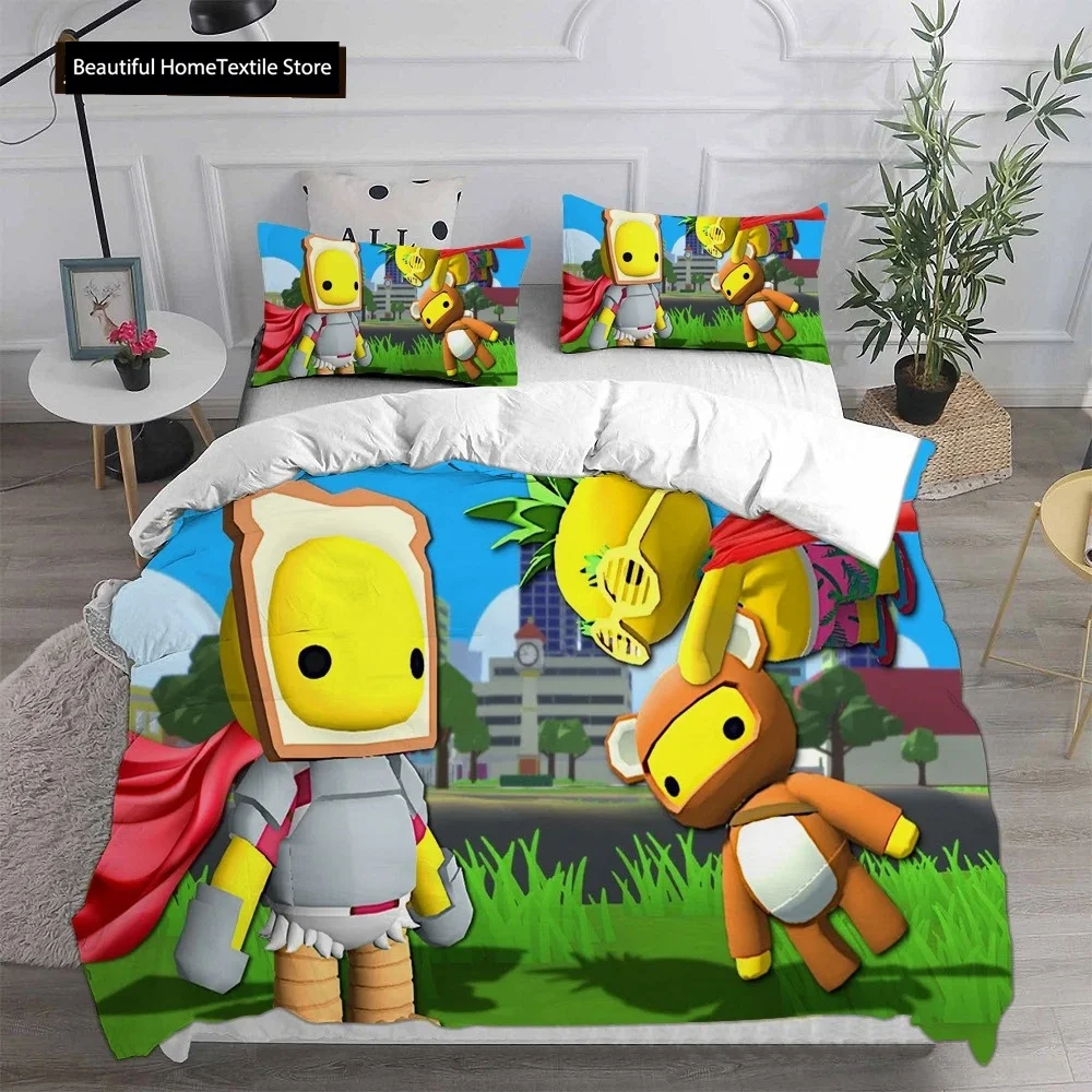 Duvet Cover Bedding Sets Wobbly & Life Single Twin Full Queen King Size Quilt Anime Bed Cover Pillow Case 2-3 Pieces Set