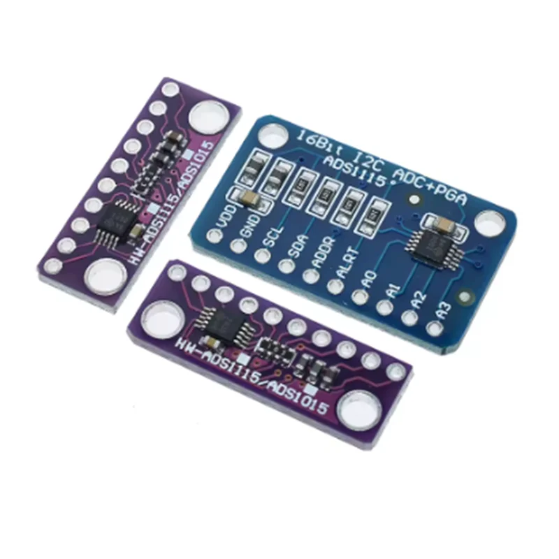 16 Bit I2C ADS1115 ADS1015 Module ADC 4 channel with Pro Gain Amplifier 2.0V to 5.5V for Arduino RPi