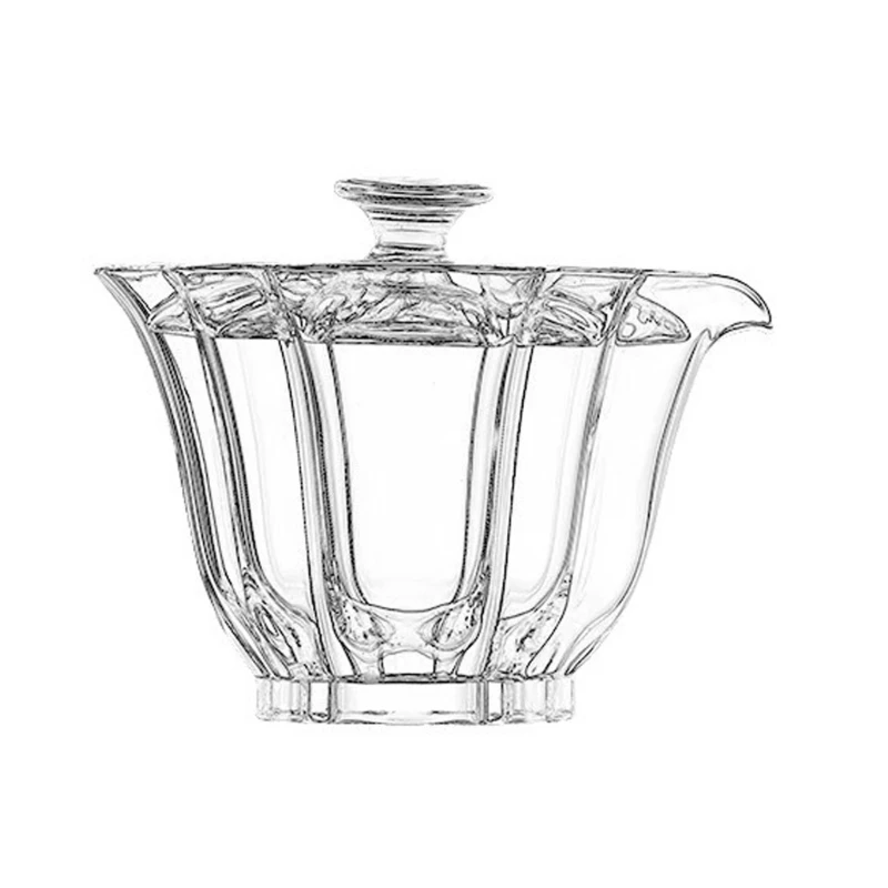 Modern Small Glass Gaiwan Glass Teas Set Practical Glass Tureen Teas Ceremony Accessories for Teas Enthusiasts Present