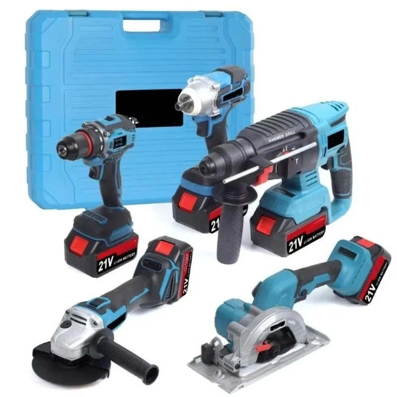 5 IN1 Brushless Cordless Torque Electric Impact Wrench Battery Power Impact Driver Combo