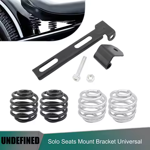 Motorcycle Solo Seat Mount Kit Driver Seat Spring Black Chrome For Harley Sportster XL 883 Dyna for Honda Bobber Chopper Custom