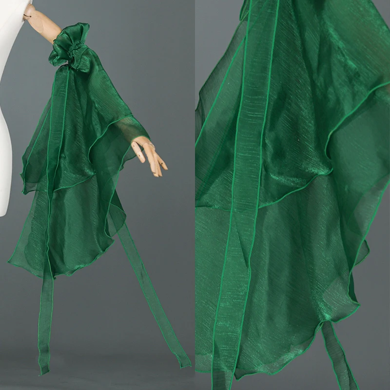 1 ペア二層古代スタイルプリンセスウォータースリーブダンス衣装ワンピースオールマッチスリーブトレーニング韓服エレガントなレースアップ