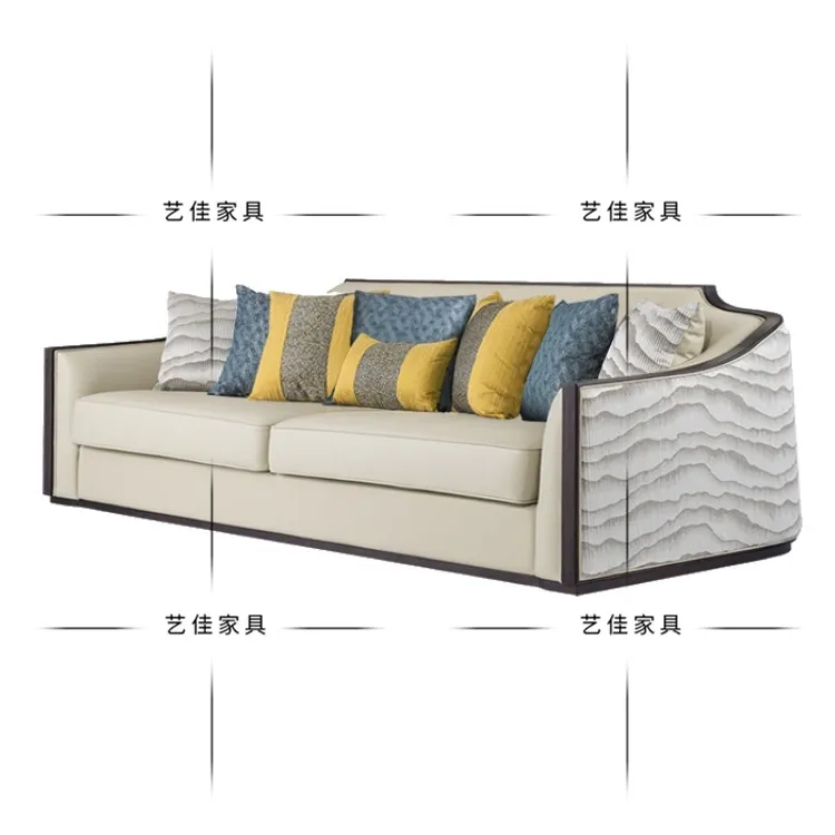 CX New Chinese Sales Office Card Seat Sofa Combination Hotel Reception Negotiation Table
