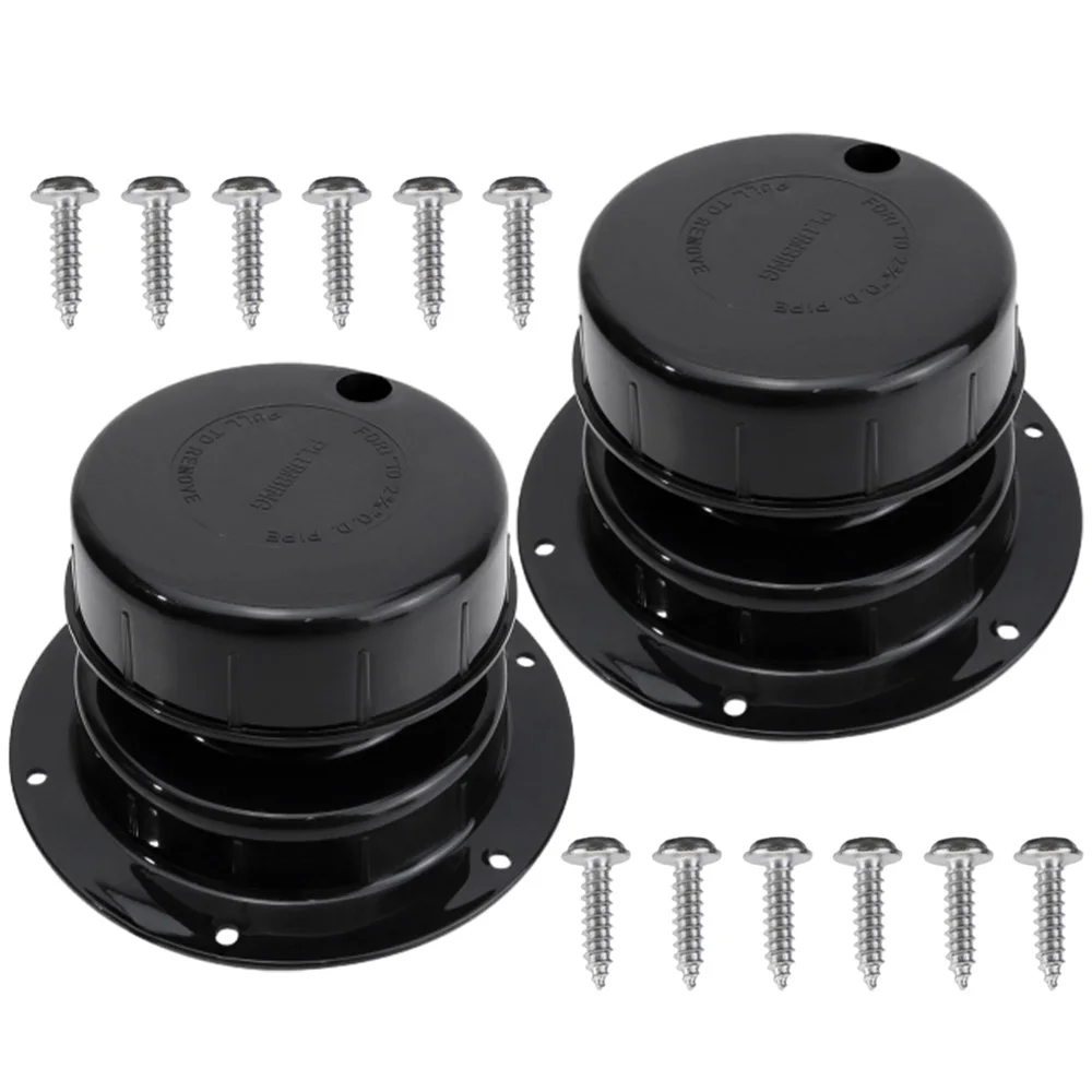 For RVs campers trailers, motorhomes, mobile homes, and similar recreational vehicle Roof Plumbing Vent Caps Kit 1 to 2 3/8 Inch