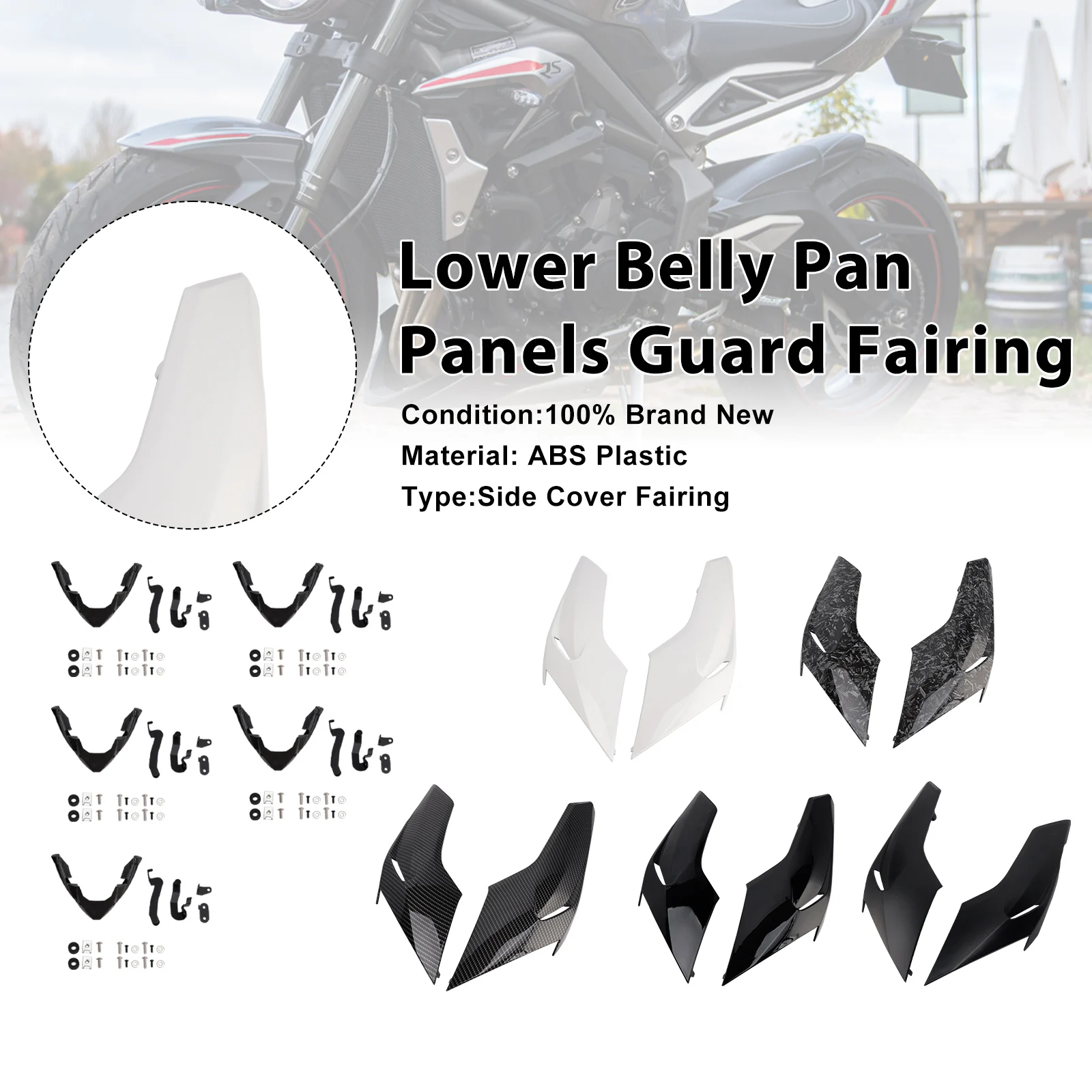 

Защитный обтекатель нижней панели поддона Topteng для Street Triple 765 R/RS 2020-2022