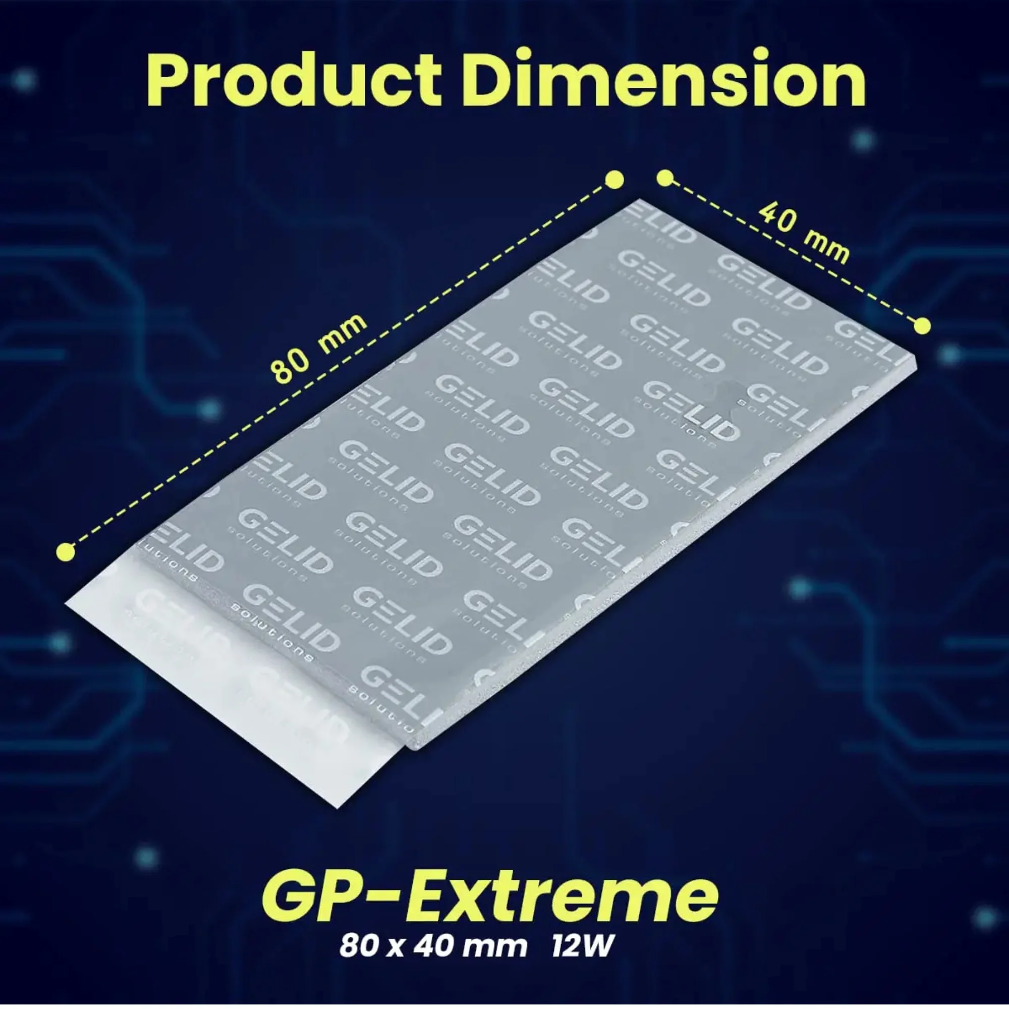 GELID GP-Ultimate 12W/MK Almohadilla Térmica de Silicona para CPU/GPU, Placa Base, Disipación de Calor, Varios Tamaños 8