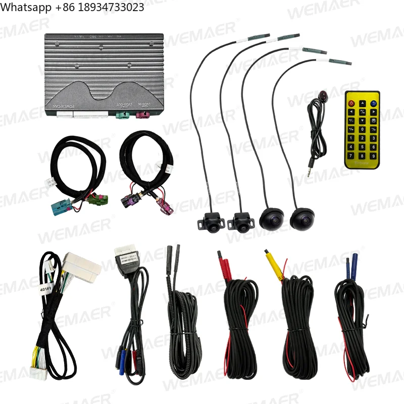 Wemaer 360 Degree Bird View System 4CH Car DVR Record 2D/3D Surrounding View Car Panoramic Camera System for Vinfast VF6