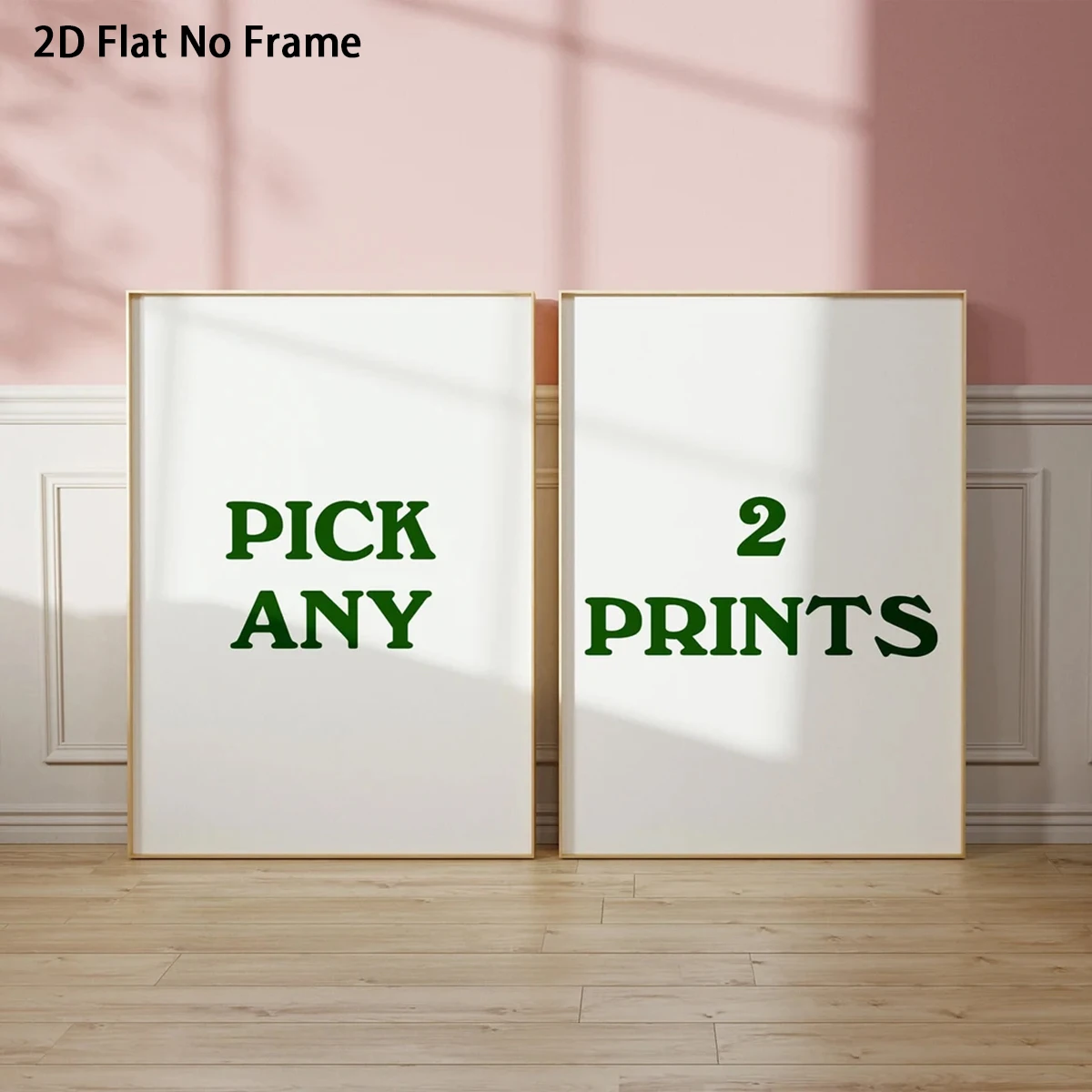 2PCS Custom Photo Posters Wall Art Personalized Frameless Canvas Prints Holiday Gifts Living Room Decor Wall Decor