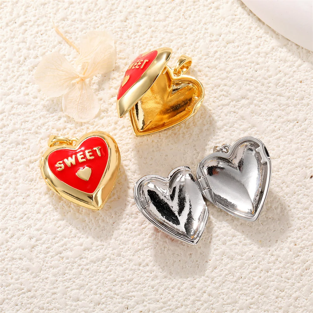 Love Christmas Elk Necklace Pendant Can Open Perfume Expander Letter Moon Charm Diy Accessories Jewelry Making Wholesale Charms