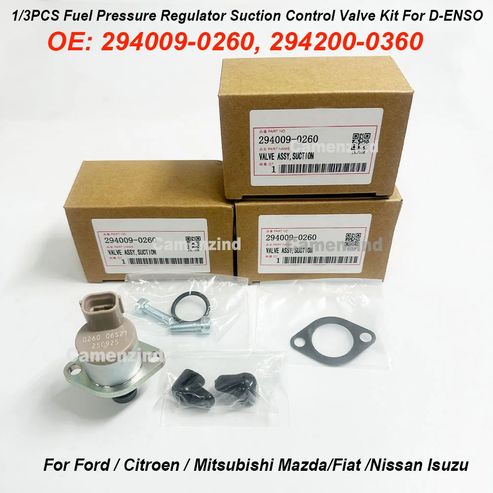 1/3 Piezas para DENSO 294009-0260 294200-0360 1460A037 Válvula de Control de Succión de Presión de Combustible SCV para Nissan Cabstar Navara Pathfinder