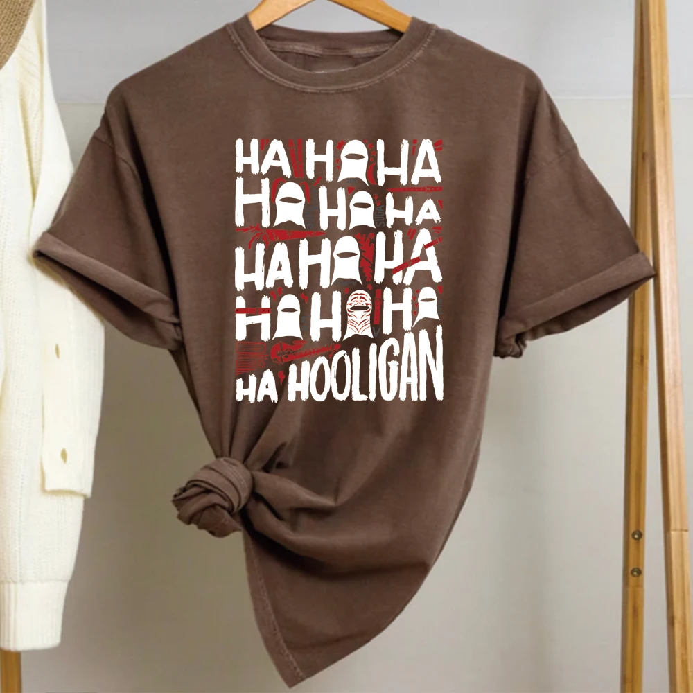 Hooligan Lyric T-Shirt Lustiges Kpop T-Shirt Retro Ha Ha Ha Grafik-Shirts Harajuku Konzert-T-Shirt Unisex Kurzarm-Oberteile Fan-Geschenke – Detail 13