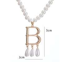 Fashion Vintage Queen Cosplay Necklace Fake Pearl Choker Medieval Renaissance Anne Boleyn Costume Accessories