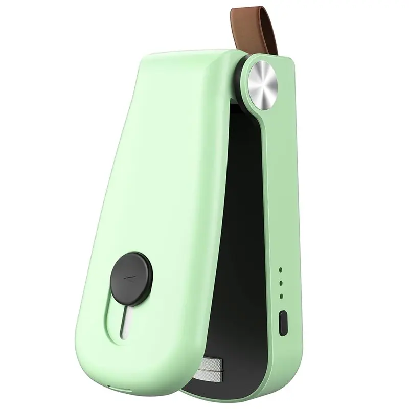 

ABUD-USB Rechargeable Mini Bag Sealer, 3 Heat Level Chip, For Plastic, Snacks& Food Storage