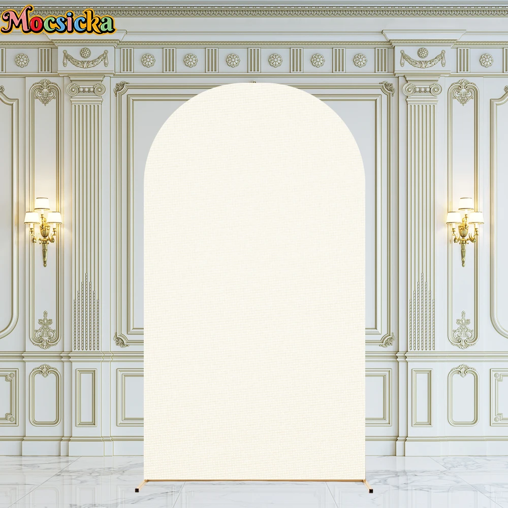 

Solid Color Cover Arch Background For Birthday Wedding Baby Shower Ceremony Party Photography Double Sided No Zipper Decor Props