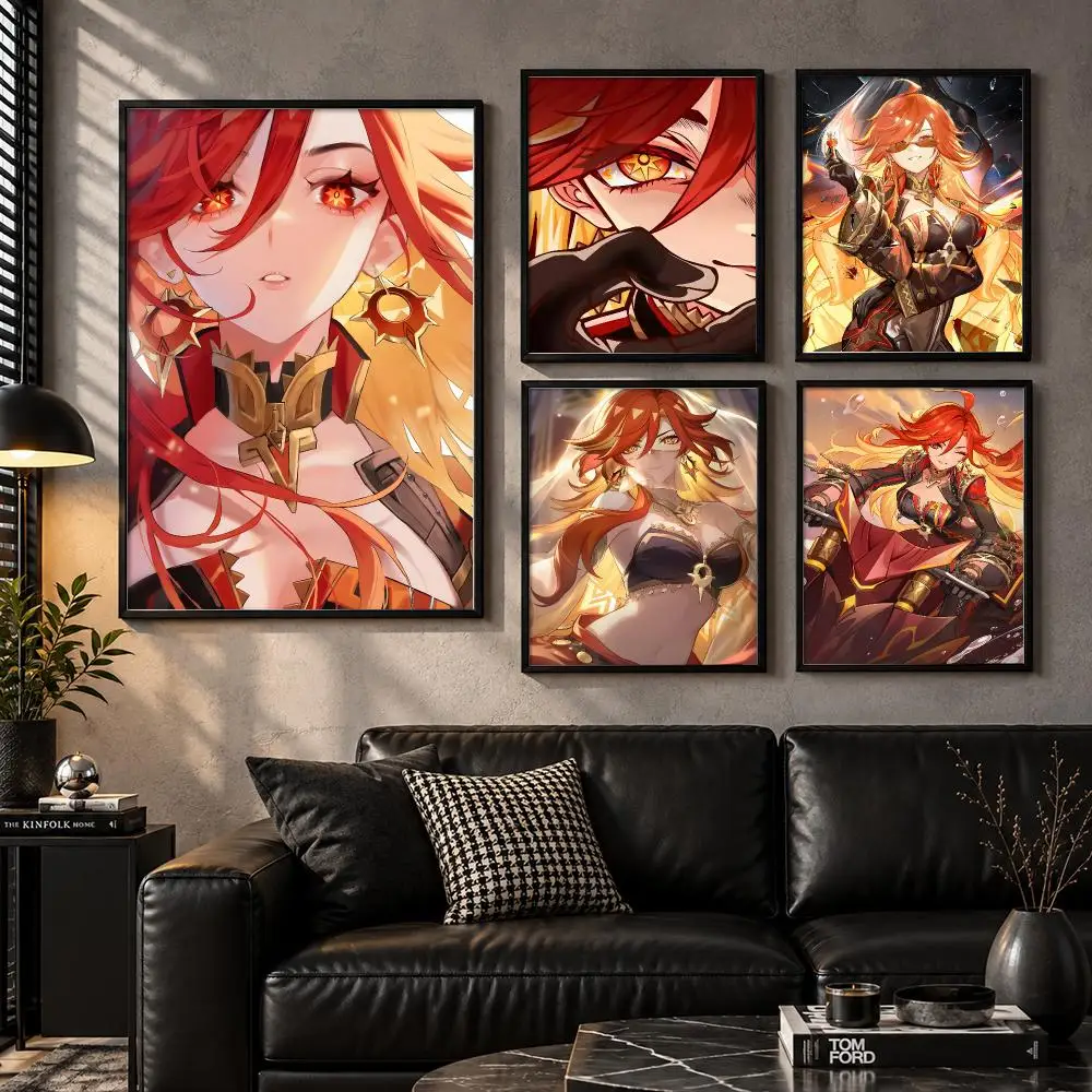 Mavuika G-Genshin Impact Poster Trendy And Easy-to-Apply Wall Art Stickers For Home Decor And Dorm Room Walls