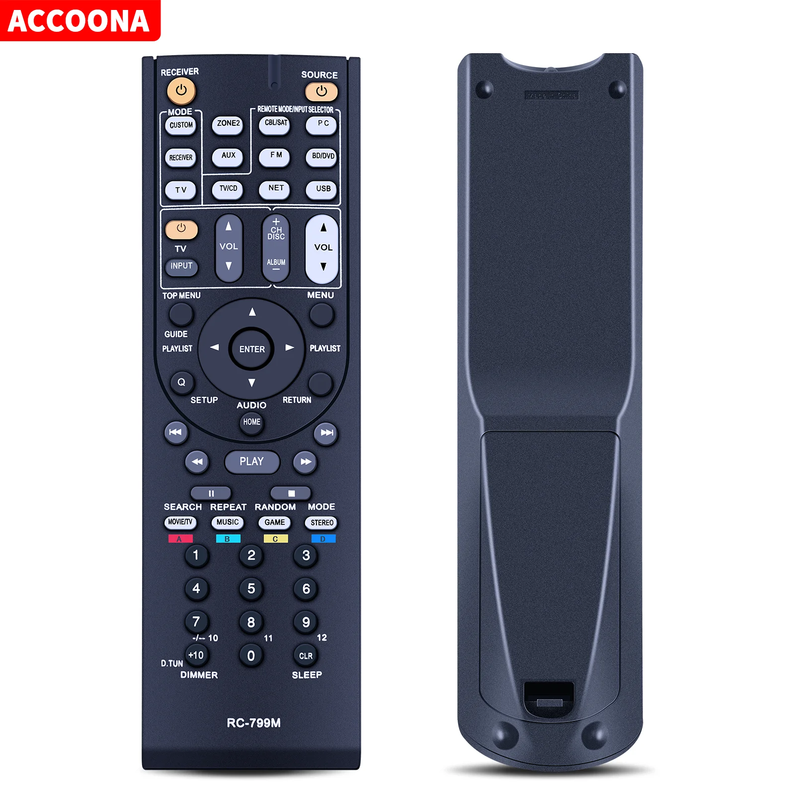 

New RC-799M For Onkyo AV Receiver Remote Control HT-S3500 TXSR309 TXSR313 HTR548