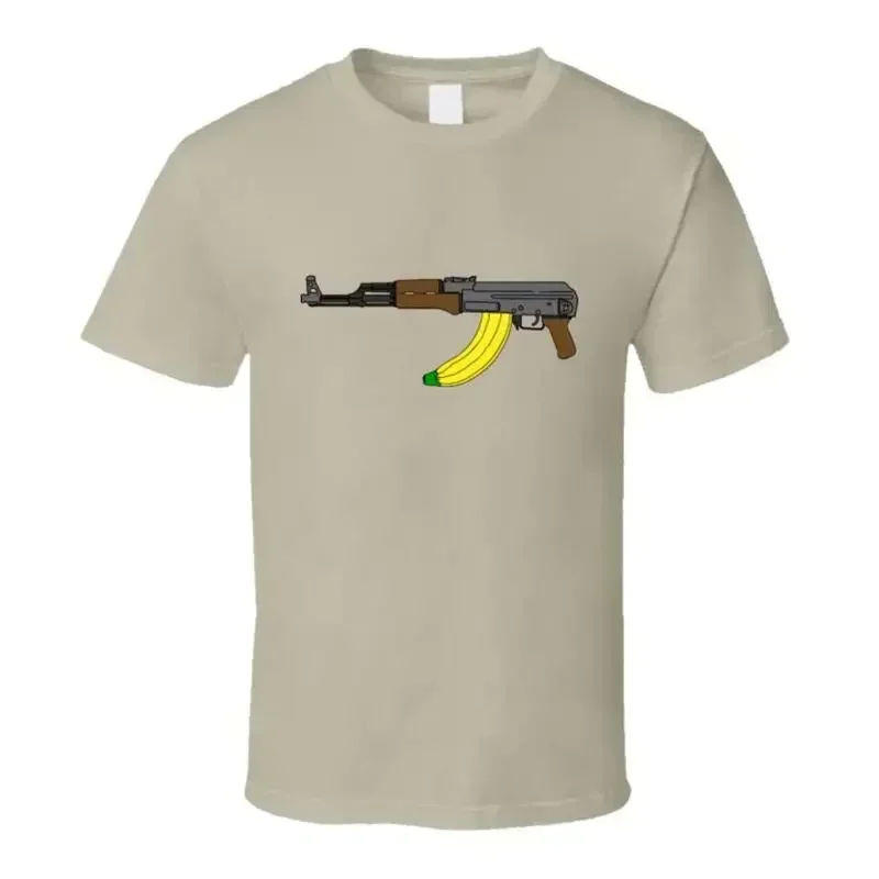 Banana Clip AK47 funny mash rifle machine guns NRA fan t shirt