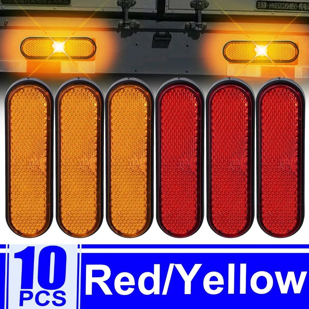 

Universal Reflector Self-Adhesive Warning Sticker Motorcycle E-bike Night Safety Reflective Plate Car Truck Trailer Accessories