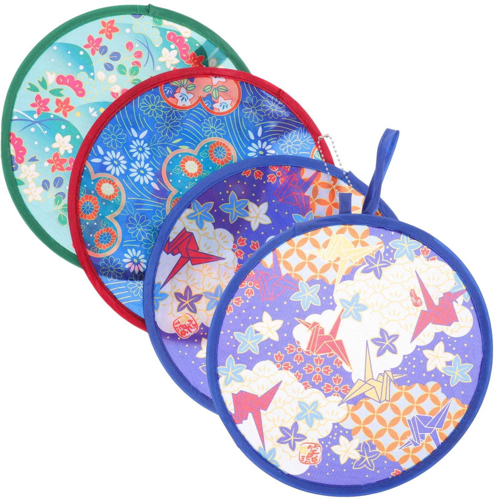 子供のための円形ダンスパーティーファン、子供のためのカラフルな小道具、結婚式のパフォーマンス、4個