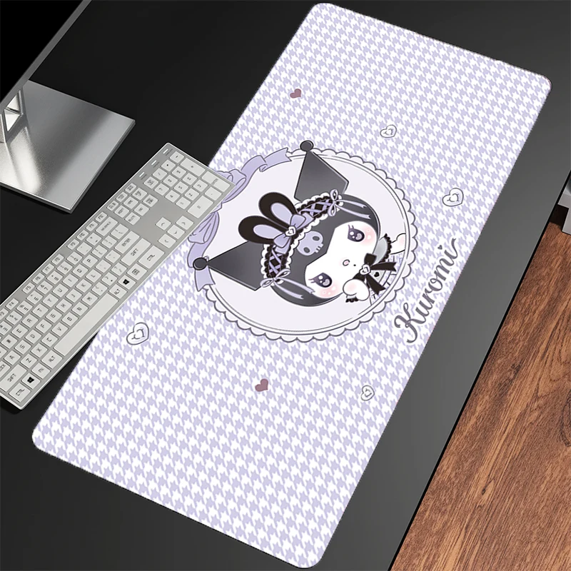 Alfombrilla de ratón Kuromi, accesorios, alfombrilla grande para teclado de jugador, alfombrilla de goma para ratón de escritorio, alfombra de goma, Tapis Souris Gaming Notbook