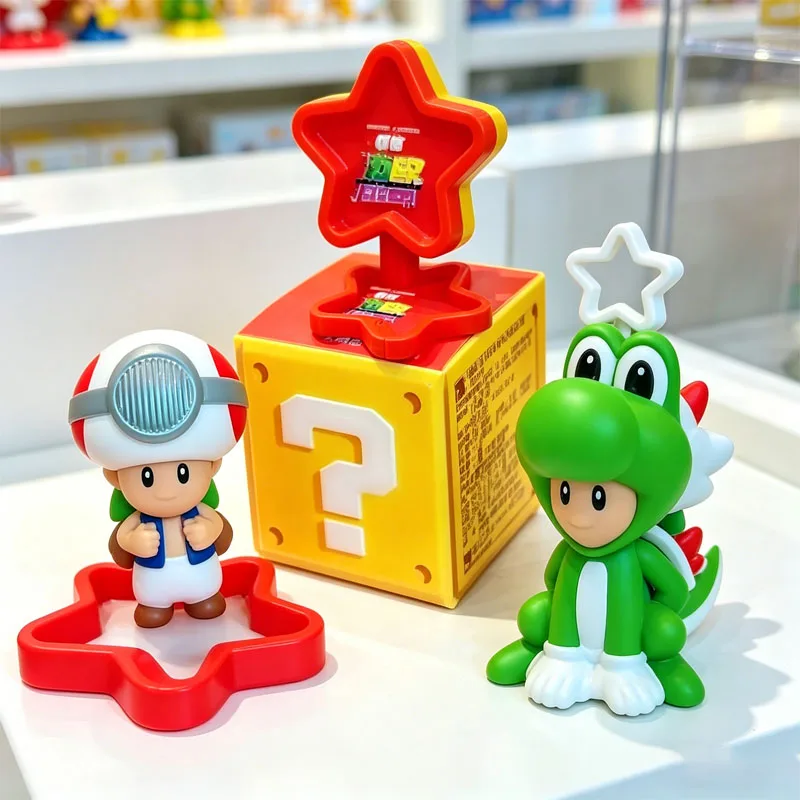 2026 McDonald's Último Estilo Happy Meal: Figura Colgante de Super Mario Bros, Estatua Coleccionable de Yoshi y Rosalina, Muñeco de Juguete, Regalo