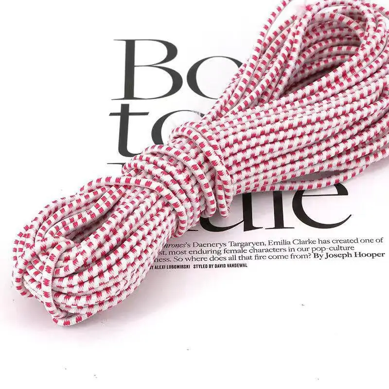 1-3 Rollen Zeltzubehör Zeltstangen-DIY-Gummiband 2-3mm Rotpunkt Latex Elastisches Seil Starkes Unterwäsche-Elastikband