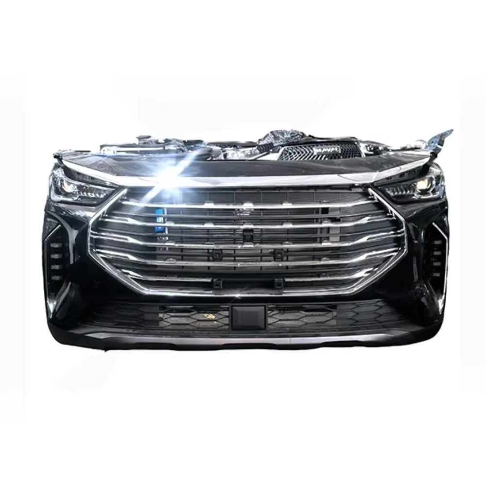 Complete Front Bumper Assembly with Headlights for Jetour X70 Plus Old Model 2021 2022 Front Face Direct Replacement Parts
