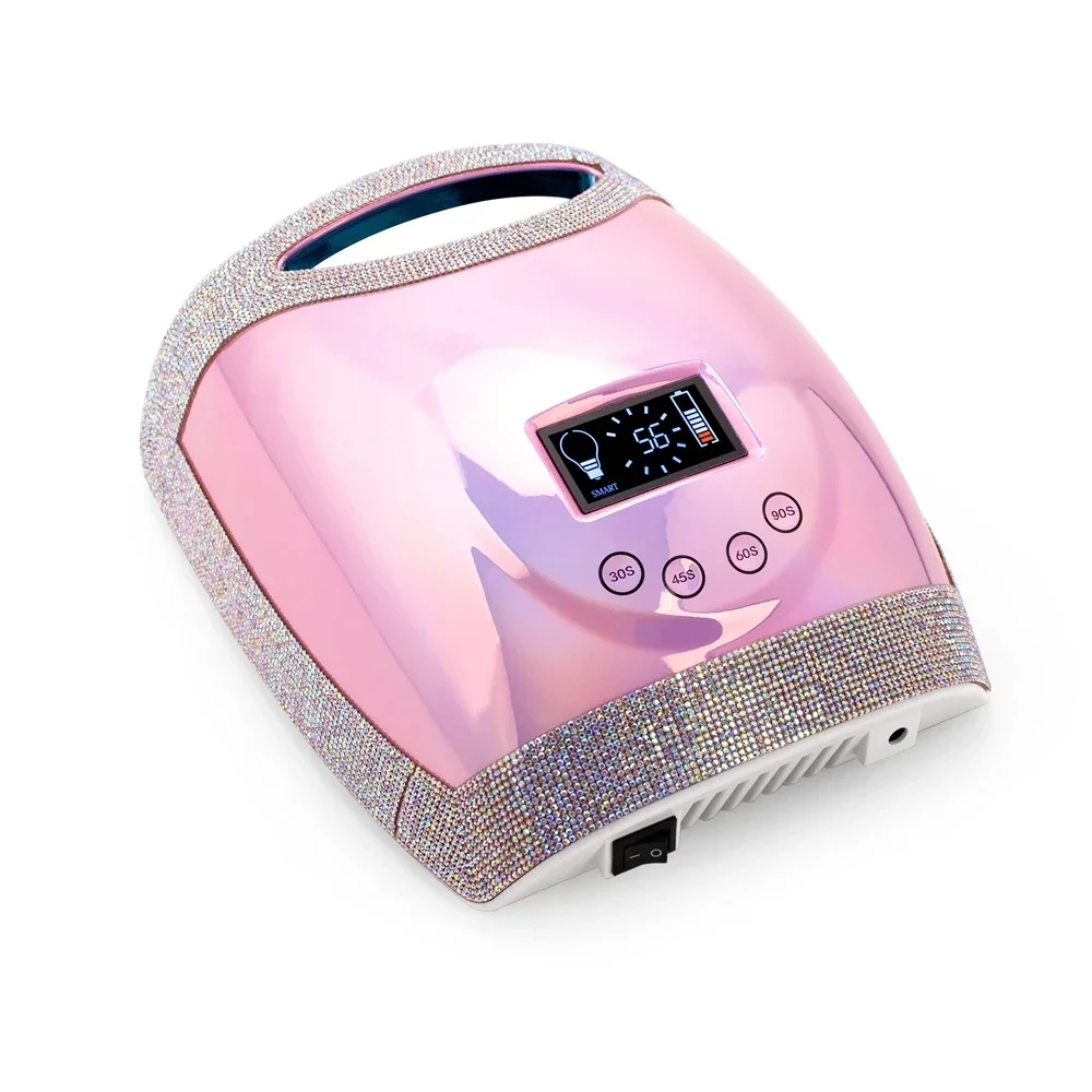 UV Led Professionele Nagellamp Met Batterij Oplaadbare Led Licht Voor Nagels Draadloze Gel Lak Droger Accu Nail Lamp Make-Up