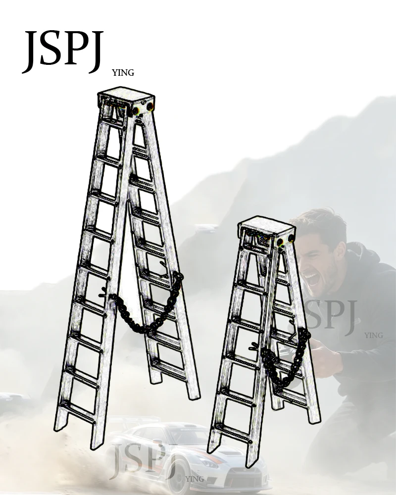 Realistic Plastic Side Ladder Decoration Scale RC Crawler Body Mod Parts Compatible SCX10 90046 D90 TRX4 1/10 Off-Road Truck Dec