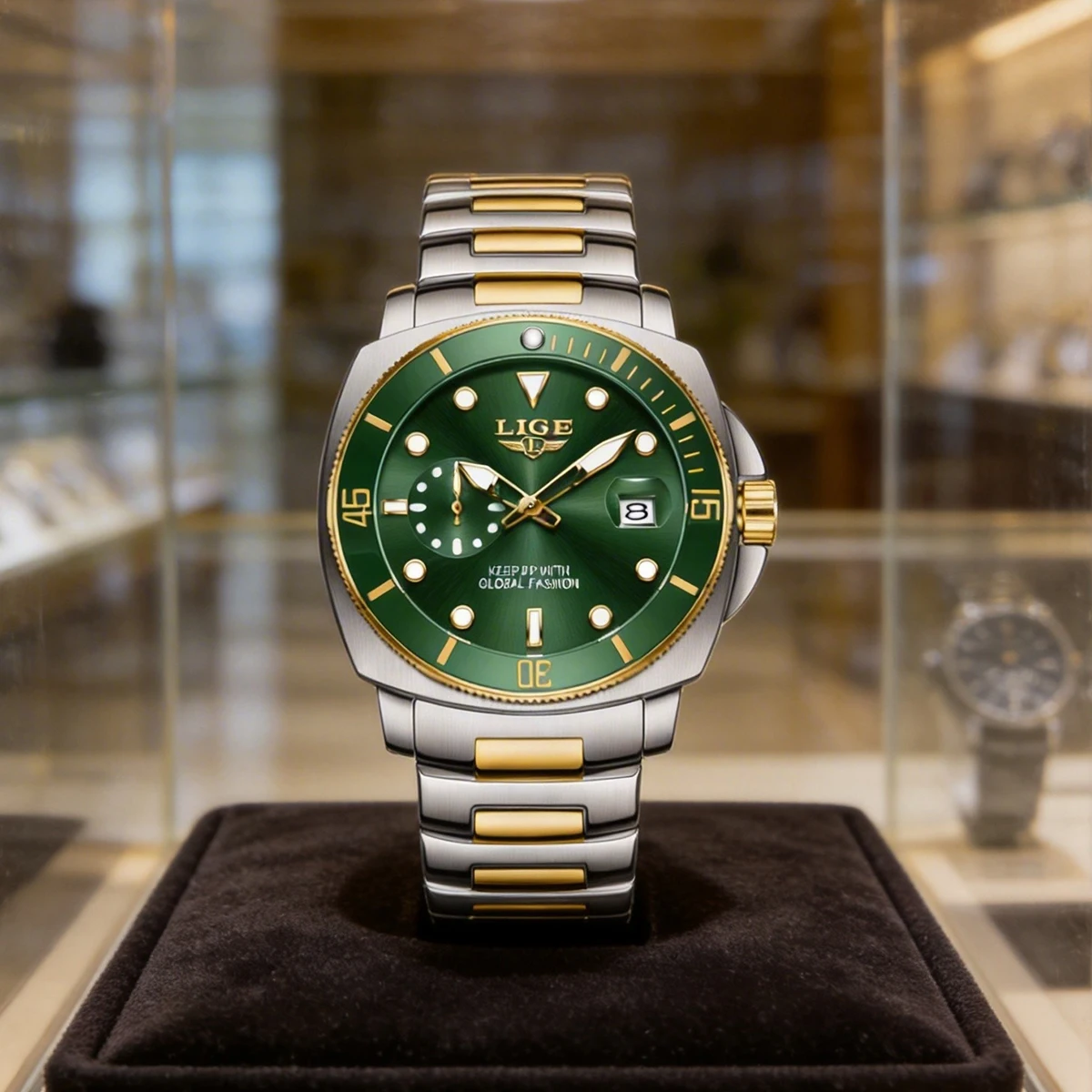 

LIGE Top Fashion Luxury Watch For Men Waterproof Luminous Date Men's Watches Stainless Steel Business Quartz Male Wristwatch
