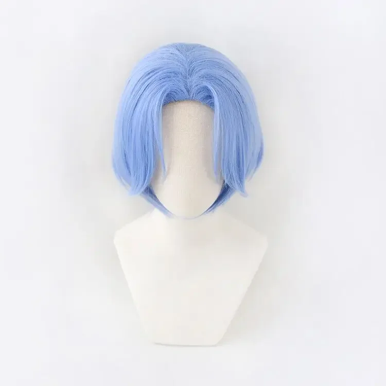 Anime SK8 the Infinity Langa Cosplay Wig SK Light Blue Short Wig Heat-resistant Fiber Hair + Wig Cap Party Role Play Men