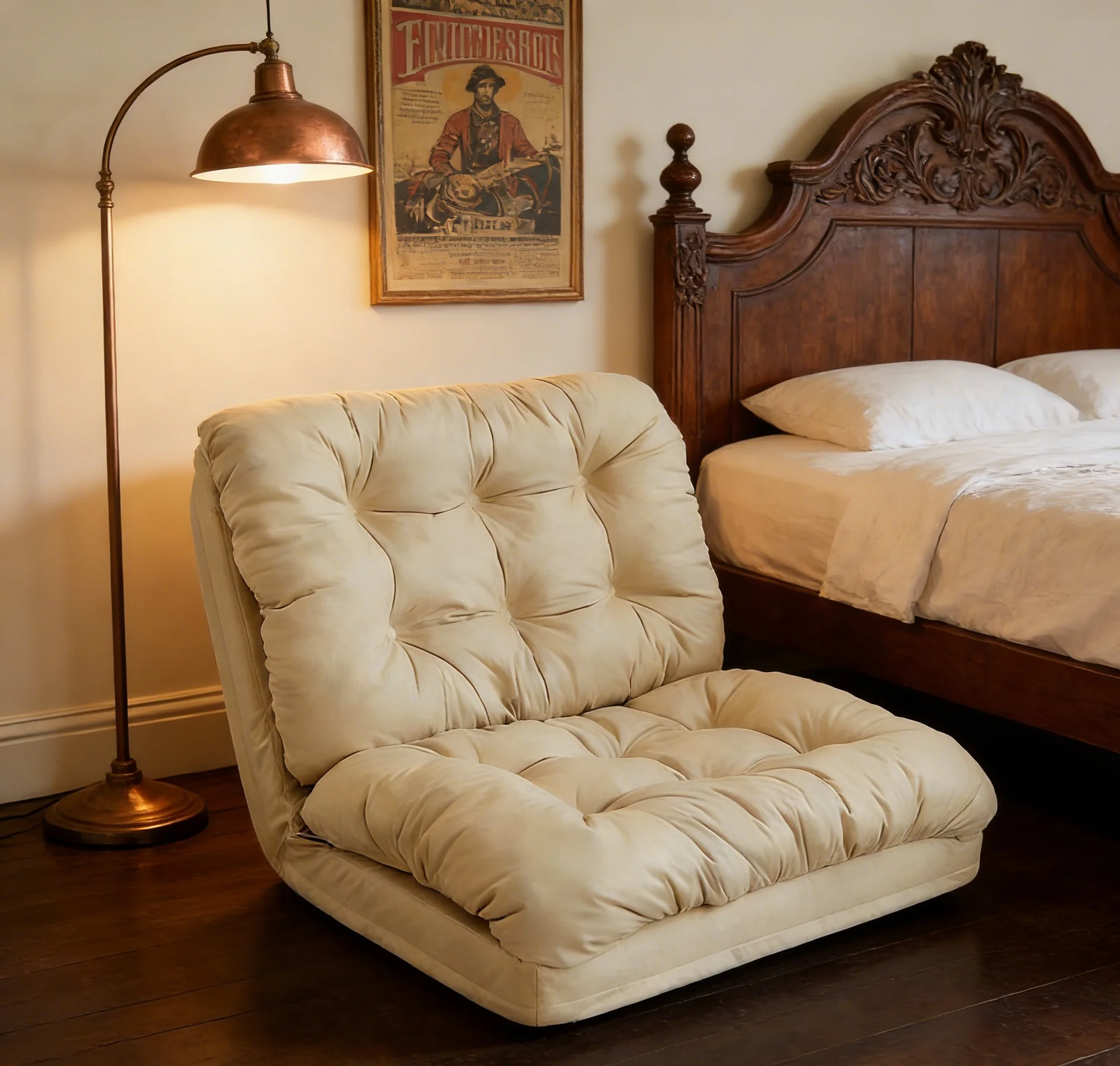Hot-selling modern fabric lazy sofa foldable adjustable single floor sofa soft comfortable leisure living room bedroom