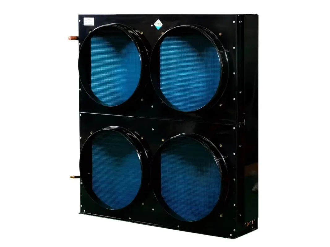 High Efficiency Aluminum Copper Tube U-Shaped Air Cooled Condenser 1 Year Warranty Industrial Refrigeration For