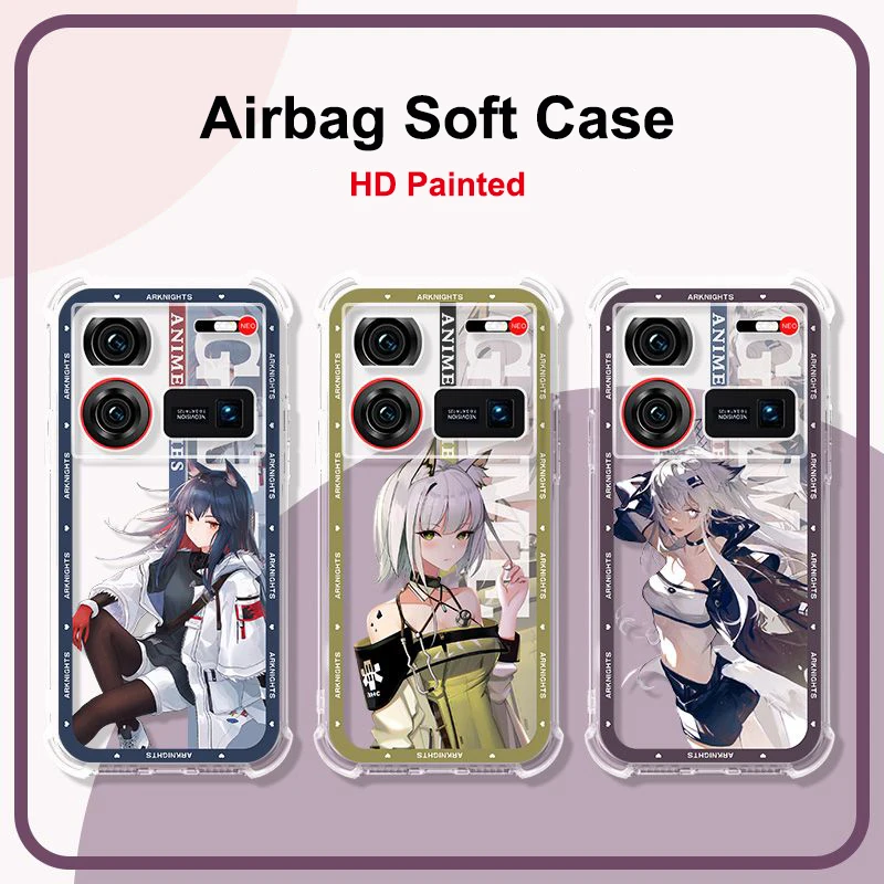 For Nubia Z60 Ultra Phone Case Z50Ultra Z50S Pro Transparent TPU Anti-fall Silicone Soft Protective Cover For Nubia Z30 Z40S Pro