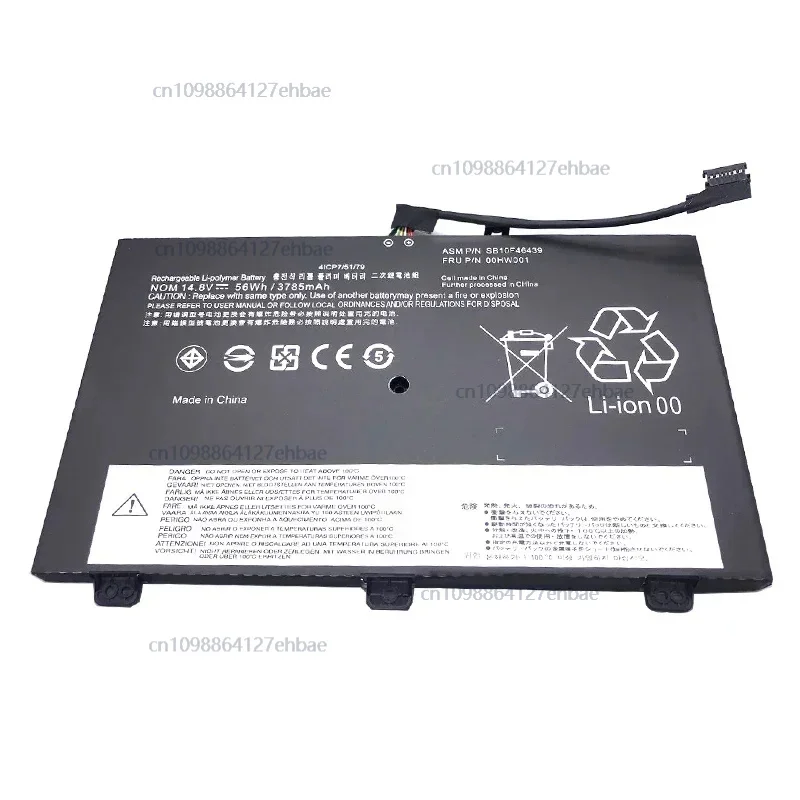 

WHOLESALE New 00HW001 Laptop Battery for For Lenovo ThinkPad S3 Yoga 14 Series Notebook 00HW000 SB10F46438 4ICP7/52/76 14.8VFast