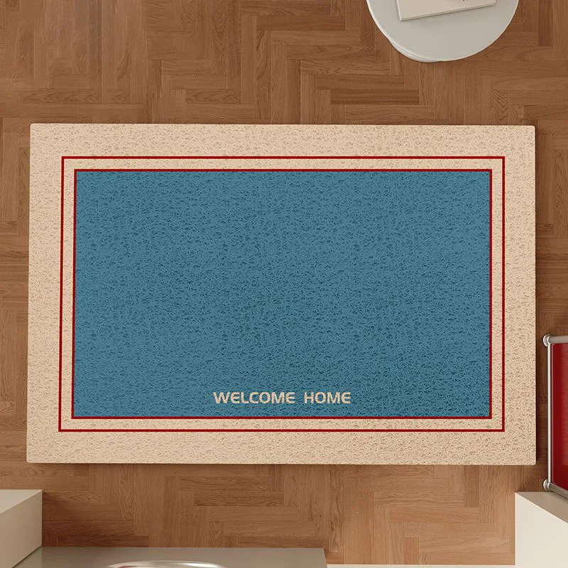 American Retro Solid Wire Loop Floor Mat Home Entrance Door Mat Door Mat Dirt Resistant Wear-Resistant Foot Mat Anti Slip Mat
